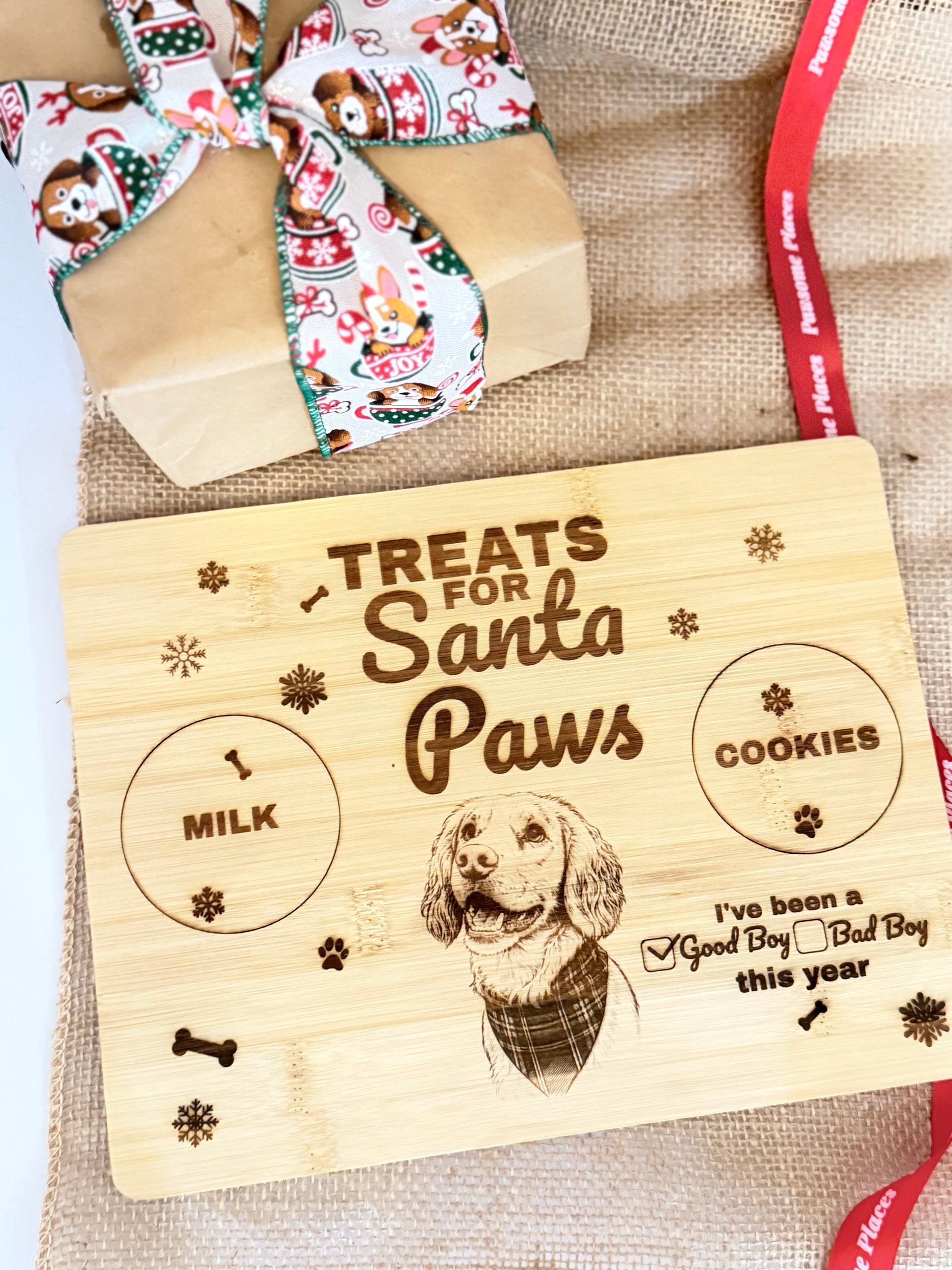 personalised-santa-paws-bamboo-plate-with-engraved-pet-portrait