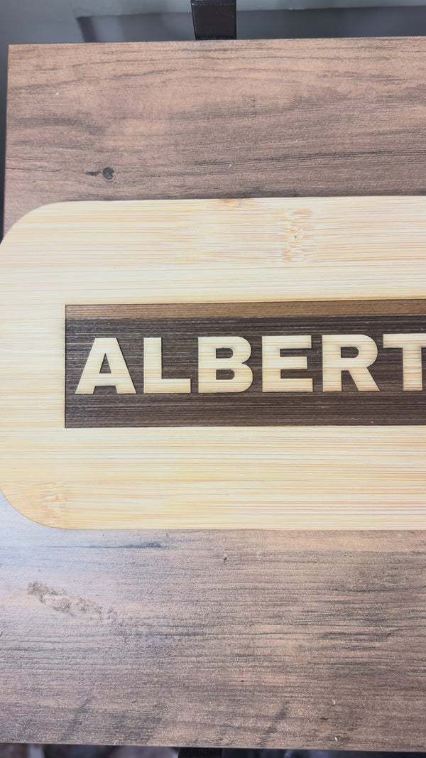Personalised Bamboo Lunch Box with Engraved Name